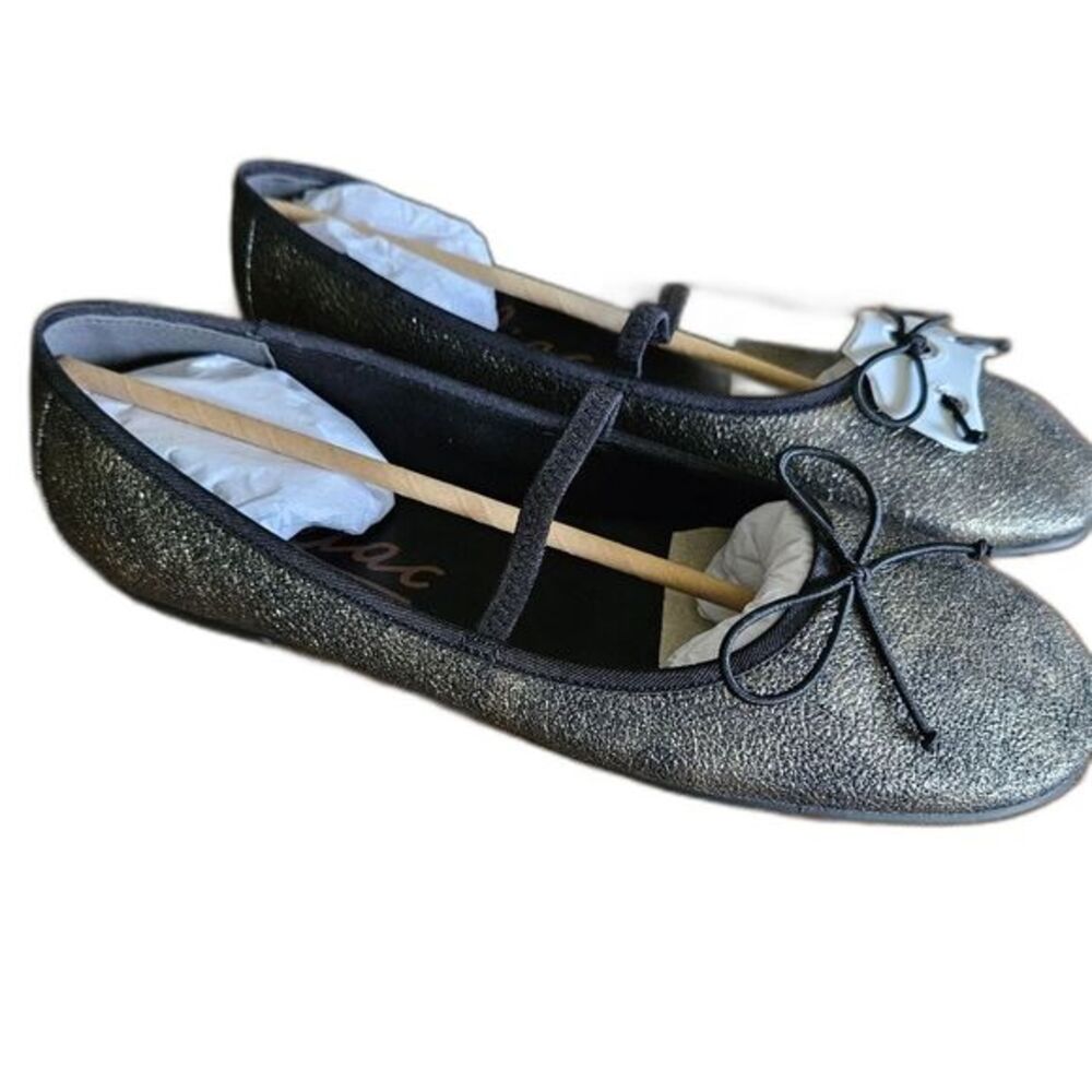 Zodiac Idra MJ Womens Flats SZ 9.5 Elegant Black & Gold Mary Jane Style New